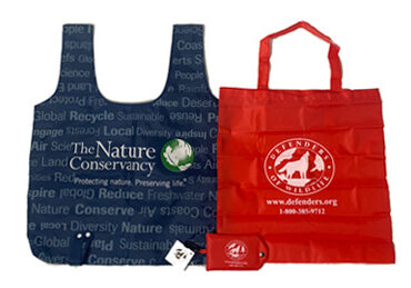 Eco-Friendly tote bag Freemiums® custom-made with recycled material such as RPET for those organizations with a strong environmental focus. Capital Design produces anything from lunch bags, coolers, tote bags, and shopping totes sold at wholesale to keep down costs.